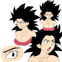 1girls big_breasts black_eyes black_hair breasts caulifla colored dragon_ball dragon_ball_super female female_saiyan light-skinned_female light_skin long_hair pseudocel saiyan solo spiky_hair tight_clothing tubetop universe_6/universe_7 universe_6_saiyan/universe_7_saiyan white_background rating:Questionable score:47 user:Kaiokenx34