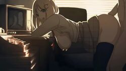 1boy 1girls 2d animated axfa barette bent_over bent_over_desk black_legwear black_socks blonde_hair blue_eyes bouncing_breasts breasts chair clothing cum cum_in_pussy cum_inside cum_on_body cum_on_clothes cum_on_face cum_on_hair cum_on_upper_body desk desk_sex electronics exposed_breasts facial female from_behind hair_ornament hanging_breasts hololive hololive_english hololive_myth human light-skinned_female light_skin long_video longer_than_30_seconds longer_than_one_minute male medium_breasts necktie nekololisama nipples no_bra nude_male open_clothes open_mouth open_shirt pale-skinned_female pale_skin penis school_uniform sex sex_from_behind shirt_open short_hair skirt skirt_lift skirt_up socks sound standing standing_sex straight_sex taken_from_behind television thigh_socks thighhighs thighs typewriter video virtual_youtuber voice_acted watson_amelia zerodiamonds rating:Explicit score:2742 user:WatchTheLanguage