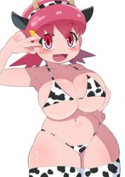 1girls 2021 alternate_breast_size big_breasts bikini blush chibi cow_bikini cow_ears cow_horns cow_print huge_breasts large_breasts makino_nono nintendo peace_sign pink_eyes pink_hair pokemon pokemon_gsc short_hair solo standing thick_thighs thighhighs thighs voluptuous whitney_(pokemon) wide_hips year_of_the_ox rating:Questionable score:96 user:Ugabuga