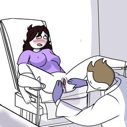 ahe_gao anus blush bottomless doctor embarrassed gloves gynecological_chair gynecological_table gynecologist jaiden jaiden_animations jaidenanimations looking_at_pussy orgasm somebodyendme18 spread_pussy wet_pussy youtube youtuber rating:Explicit score:27 user:whatismylife14