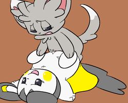  chinchilla emolga fur furry minccino mincheeto missionary_position pokémon_(species) pokemon tagme tail  rating:explicit score: user:kekurussy