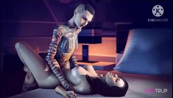 2girls 3d animated bouncing_breasts fugtrup jack_(mass_effect) laying_on_back lowres mass_effect miranda_lawson no_sound nude_female strap-on tattoo video yuri rating:Explicit score:78 user:Foguss