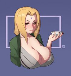 1girls big_breasts breasts cleavage female female_only haori large_breasts looking_at_viewer naruto rizdraws solo tsunade rating:Questionable score:241 user:justausername