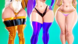 3d a_link_between_worlds belly_button bikini_bottom blonde_hair bottom_heavy bottom_view breath_of_the_wild elbow_gloves females females_only honey_select hylian leotard navel nintendo panties prevence princess_hilda princess_zelda purple_hair the_legend_of_zelda thick_thighs thighhighs thin_waist thong wide_hips zelda_(a_link_between_worlds) zelda_(breath_of_the_wild) rating:Questionable score:258 user:TnAPlay