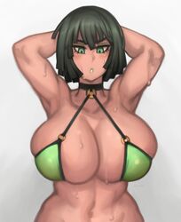 1girls armpits arms_behind_head arms_up bare_shoulders belly belly_button big_breasts bikini black_hair breasts cleavage curvaceous curvy curvy_figure female female_focus female_only fubuki_(one-punch_man) green_eyes green_lipstick hi_res highres huge_breasts kelvin_hiu large_breasts lipstick midriff navel one-punch_man short_hair solo solo_female solo_focus voluptuous rating:Questionable score:317 user:Cumbrain