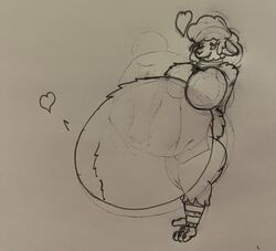  absurd_res animatronic anthro belly big_belly big_breasts blush bon_(twf) bovid breasts caprine duo female female_pred heart_symbol hi_res lagomorph leporid love machine male male/female male_prey mammal mandro22 rabbit robot romantic sha_(twf) sheep smile the_walten_files vore  rating:safe score: user:bot