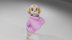  3d big_breasts blender illis paw_patrol skye_(paw_patrol) sweater  rating:questionable score: user:aaaaaaaadfff