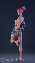 1girls 3d absurd_res ass blender breasts dark-skinned_female dark_skin female female_only fortnite looking_to_the_side medium_breasts nipples nude nude_female ocean_(fortnite) pink_hair posing solo syperporn tagme watermark rating:Explicit score:80 user:mango05