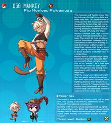 abs english_text female highres humanized kinkymation mankey monkey nintendo page_56 page_number pokémon_(species) pokemon pokemon-girl_encyclopedia pokemon_rgby pokemorph pokemusu profile standing text text_box underboob rating:Questionable score:85 user:!nner$elf89