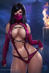 1girls 2d big_breasts breasts cleavage female female_only large_breasts looking_at_viewer mask mileena mortal_kombat mortal_kombat_(2011) prywinko solo rating:Questionable score:287 user:justausername