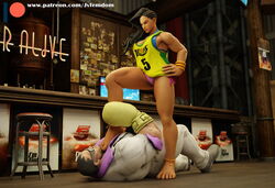 3d 3d_(artwork) absurd_res balrog bare_legs barefeet barefoot beaten black_hair blender brown_eyes dominant dominant_female domination dominatrix feet female_domination femdom fight foot_fetish foot_on_chest hand_on_hip hand_on_leg helpless highres jvfemdom laura_matsuda legs looking_at_another looking_down looking_pleasured smile smirk stepped_on stomp stomping thick_ass thick_thighs thighs trample trampling victory wrestling rating:Questionable score:10 user:Jvfemdom