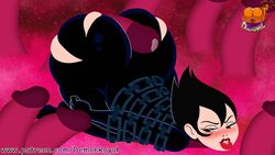 1girls animated ashi ass_jiggle big_ass black_hair blush buttjob chains covered_buttjob daughters_of_aku demonroyal female female_only gigantic_ass hotdogging huge_ass jiggle multiple_penises samurai_jack solo villainess rating:Explicit score:198 user:someshitiguess