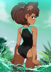 1girls 2020s 2021 amphibia anne_boonchuy ass brown_skin cameltoe dark-skinned_female dat_ass disney disney_channel female female_only female_protagonist jcm2 leaves_in_hair one-piece_swimsuit outdoors short_hair solo solo_female swimsuit teenage_girl teenager thai water wet young rating:Questionable score:604 user:TheLinkz