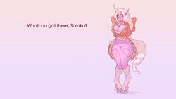 1_horn big_breasts big_ribbon bottomless caption classy cleavage cleft_of_venus costume demimond23 female front_view full_body hooves horn league_of_legends long_hair pigeon-toed pink_skin question red_clothing red_ribbon ribbon socks solo soraka subtle_pussy tattoo thick_thighs thigh_tattoo thighs trembling unguligrade very_long_hair wallpaper white_hair white_socks wide_hips rating:Explicit score:241 user:deleted5695