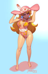 beach_wear blonde_hair blue_eyes earrings female mario_(series) milf negarobo nintendo princess_peach robaato solo solo_female super_mario_bros. swimsuit tagme tanline wide_brim_hat wide_brimmed_hat rating:Questionable score:224 user:Keaden