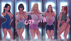 5girls anya_white bianca_blackwood big_ass big_breasts bimbo clothed coxville_stories female female_only gym_shorts hoop_earrings hoop_earrings_oversized ivana_swallows jenny_summers nurse sammy_spitzman skirt tagme teacher temogam rating:Explicit score:589 user:nostalgiaz18