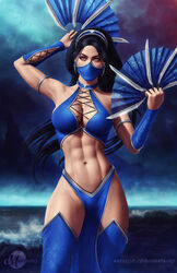 1girls 2d abs alternate_version_available assassin athletic athletic_female belly black_hair breasts brown_eyes brown_hair cleavage clothed clothes clothing curvy dark_hair edenian female female_only kitana kunoichi large_breasts loincloth long_hair looking_at_viewer martaino mortal_kombat mortal_kombat_(2011) muscular muscular_female navel netherrealm_studios pinup princess royalty solo solo_focus thick_thighs war_fan watermark rating:Questionable score:177 user:ShadowPain