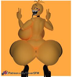 1girls animatronic anus ass big_ass big_breasts big_butt fat_ass female female_only feversfm fishnet_legwear fishnets five_nights_at_freddy's five_nights_at_freddy's_2 heart-shaped_pasties high_heels huge_breasts large_ass large_breasts looking_at_viewer navel open_mouth pasties peace_sign scottgames sharp_teeth solo solo_female solo_focus thick_ass thick_thighs thighs tongue tongue_out toy_chica_(cyanu) toy_chica_(fnaf) wide_hips yellow_body yellow_skin rating:Explicit score:55 user:HughthyDerg