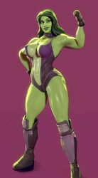 1girls 3d areola_peek big_breasts boots busty crisisbeat curvy female female_only female_superhero fingerless_gloves flexing_bicep fortnite gloves green_body green_eyes green_hair green_skin hips hulk_(series) large_breasts legs leotard looking_at_viewer lower_body marvel marvel_comics muscles muscular muscular_female navel revealing_clothes she-hulk she-hulk_(fortnite) simple_background solo superhero superheroine thick_thighs thighs voluptuous voluptuous_female rating:Explicit score:74 user:ShadowPain