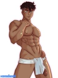 1boy artist_name avatar_legends avatar_the_last_airbender bara big_breasts big_muscles big_penis clothing human human_only kai_(avatar) male male_only muscle muscular muscular_male smooth_skin the_legend_of_korra vansbeab rating:Explicit score:68 user:vansbeab