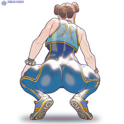 1girls ass athletic athletic_female biceps bodysuit brown_hair bubble_butt busty butt cameltoe capcom chun-li crop_top dat_ass female female_only hourglass_figure mila_the_mute muscular rear_view skin_tight sneakers solo squatting street_fighter wide_hips rating:Explicit score:241 user:3ddy_slim