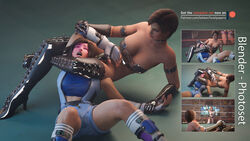 2girls 3d arm_lock asphyxiation black_legwear blonde_hair boots bra breasts brown_hair catfight chokehold choking cleavage crossover dark_skin dead_or_alive dead_or_alive_5 dead_or_alive_6 defeat defeated dominance dominant_female dominated domination dominatrix face_down female female_domination female_focus female_with_female femdom fight fighting fingerless_gloves foot_on_back gloves headlock heels held_down helpless highres honoka_(doa) kazama_asuka laced_boots laces lezdom lisa_hamilton midriff multiple_girls muscle muscles muscular muscular_female open_mouth pinned restrained sensual sexually_suggestive short_hair shorts smile stockings submission submission_hold submissive submissive_female tank_top tekken tekken7wallpapers tekken_7 thick_thighs thigh_strap thighhighs thighs tina_armstrong underwear wrestler wrestling wrestling_femdom wrestling_outfit wrestling_ring wrestlingryona yuri rating:Questionable score:26 user:PaperNekket03