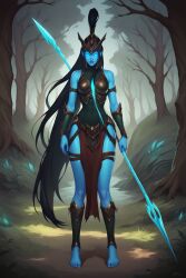  ai_generated civitai female ghost ghost_girl kalista killeruwu13_ai league_of_legends looking_at_viewer video_games  rating:questionable score: user:bot