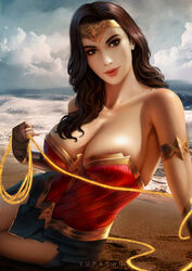 1girls actress arm_bracers big_breasts breasts celebrity cleavage close_up corset cute dc dc_comics dc_extended_universe detailed_background diana_prince female female_only fit gal_gadot large_breasts lasso_of_truth looking_at_viewer real_person realistic skirt solo superheroine tiara wonder_woman wonder_woman_(series) yupachu rating:Questionable score:183 user:justausername