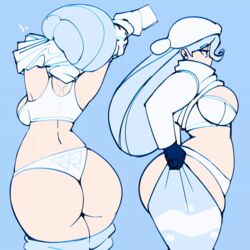 1girls animated ass big_ass cdlum gym_leader huge_ass human lingerie long_hair melony_(pokemon) milf nintendo panties pokemon pokemon_ss solo thick_thighs underwear undressing white_panties wide_hips rating:Questionable score:638 user:MegaMoo