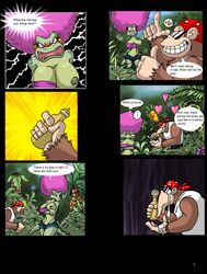 angry breasts clothing comic day donkey_kong_(series) female funky_kong fur holding interspecies kalypso kong kremling lordstevie male mammal nintendo outdoors primate rejection scalie smile tagme text rating:Explicit score:17 user:bot