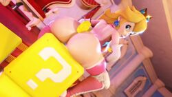 3d animated ass ass_jiggle ass_shake clothing crisisbeat female female_focus female_only footwear handwear human jiggle mario_(series) nintendo no_sound princess_peach super_mario_bros. twerking video rating:Questionable score:123 user:canipleasehaveausername