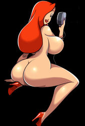 ass big_ass big_breasts big_butt breasts disney exposed_ass exposed_breasts female female_only green_eyes high_heels ia_enhanced jessica_rabbit large_ass naked_footwear naked_heels naked_with_shoes_on nude nude_female red_hair who_framed_roger_rabbit rating:Explicit score:83 user:RJ45