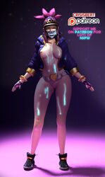 1girls 3d akali alternate_costume areola areolae artist_name belt bracelet breasts cap casual cleavage crisisbeat exposed_torso facewear female footwear handwear headwear human jacket k/da_akali k/da_series league_of_legends legs mask medium_hair nipples no_bra no_panties outerwear pale_skin pose purple_hair pussy solo standing thighs vagina voluptuous rating:Explicit score:45 user:ShadowPain