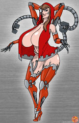 adeptus_mechanicus cyborg gigantic_breasts half-dressed socarter techpriest warhammer_(franchise) warhammer_40k rating:Explicit score:40 user:marvyn