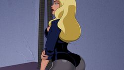 big_breasts black_canary blonde_hair clothing dc dcau dinah_lance female green_arrow_(series) justice_league long_hair solo_female something_unlimited sunsetriders7 rating:Questionable score:59 user:Darblue3