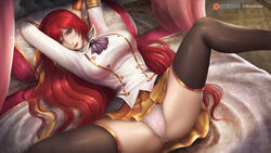 battle_academia_lux_prestige_edition battle_academia_series exposing_self league_of_legends luxanna_crownguard panties presenting prestige_skin school_uniform schoolgirl thighhighs thighs windwalker rating:Explicit score:95 user:Belle_thot_delphine