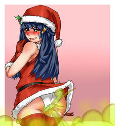 big_butt christmas cute dawn_(pokemon) embarrassed fart fart_cloud fart_fetish farting huge_ass lazei looking_back looking_down nintendo panties pokemon santa_costume stinky_fart thick_thighs yoshizilla rating:Questionable score:40 user:Ass-Master