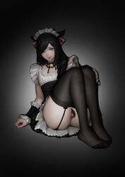 1boy :p animal_ears arm_support balls balls_in_panties black_background black_hair black_legwear black_panties black_stockings blue_eyes blush cat_ears crossdressing dark_background dark_hair eyebrows fake_animal_ears femboy frilled_dress frilled_top frills girly legs_together legwear limmer maid maid_dress maid_headdress maid_outfit maid_uniform male_focus male_only no_shoes original original_character panties simple_background sitting skyfiss soles stockings testicles toes tongue tongue_out trap rating:Explicit score:346 user:St1rolvamp3ler