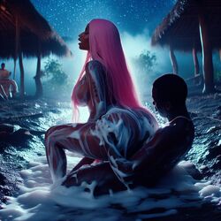 ai_generated bath big_ass celebrity dall-e3 large_ass large_breasts nicki_minaj nude nude_female nude_male reverse_cowgirl_position riding_penis soap wet rating:Explicit score:121 user:Carl_Wheezer