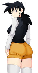 1girls back_view big_butt black_eyes black_hair clothing devilukez dragon_ball dragon_ball_z female genderswap_(mtf) long_hair rule_63 saiyan school_uniform solo son_gohan tall rating:Explicit score:82 user:Flooby