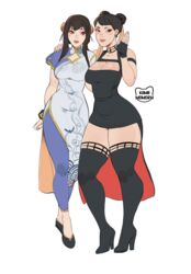 2girls capcom chun-li crossover kamii_momoru spy_x_family street_fighter street_fighter_6 yor_briar yor_forger rating:Safe score:101 user:CT-14556