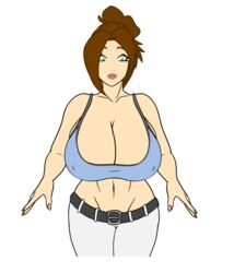 1girls animated big_breasts bouncing_breasts breast_expansion breasts brown_hair cleavage female female_only gigantic_breasts huge_breasts large_breasts luxurious-blue nipple_bulge original original_character solo solo_female visible_nipples rating:Questionable score:78 user:Dragonballgt9999