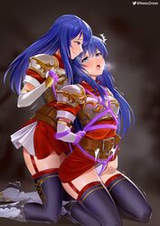 2girls blue_hair blush bondage breath caeda_(fire_emblem) clothed clothed_female commission dual_persona female female_focus female_only femdom femsub fire_emblem fire_emblem:_mystery_of_the_emblem fire_emblem:_shadow_dragon_and_the_blade_of_light girls girls_only kneeling loki_(fire_emblem) long_hair multiple_persona nessu_(nnn07897) nessudraws nintendo only_female panties pulling_rope rope rope_bondage selfcest shapeshifter tied_up underwear upskirt white_panties yuri rating:Questionable score:57 user:ceresero