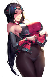 big_breasts breasts cianyo cleavage erect_nipples female female_only irelia_xan large_breasts league_of_legends nipples panties solo tagme rating:Explicit score:112 user:DepressionEnjoyer