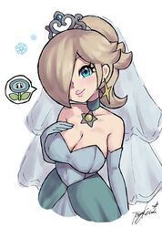 blonde_hair blue_eyes breasts female female_only mario_(series) nintendo princess_rosalina solo super_mario_galaxy super_mario_odyssey yamino_ekakinin rating:Questionable score:59 user:Mudlover