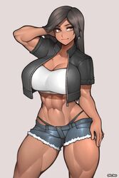 1girls ass big_ass big_breasts breasts clothed clothing dark-skinned_female female female_only final_fantasy final_fantasy_xiv fully_clothed hips hyur ingrid_genesis mole muscular_female roadi3 solo standing thick_thighs thighs wide_hips rating:Questionable score:405 user:Valley