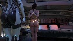 2girls 3d android ass bdsm bed bedroom big_ass bioware blowjob bondage bound chastity chastity_belt chastity_device collar commander_shepard dominant_female domination edi fellatio female female_chastity female_protagonist femdom femshep femsub forced forced_oral large_ass mass_effect naked no_eyewear nude oral potatofire777 riding_crop robot robot_girl slave submissive submissive_female tied_arms tied_hands tied_legs tied_up training rating:Questionable score:67 user:PotatoFire