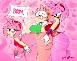 2021 3futas 5_fingers accessory amy_rose anthro ass balls big_butt black_nose blush bodily_fluids classic_amy_rose clothing cum eulipotyphlan eyelashes fingers fur furry futa_only futanari genital_fluids genitals gloves green_eyes hair handwear headband heart hedgehog hi_res love_train mammal nipple_outline ota_(artist) penis pink_body pink_fur pink_hair sandwiched selfcest signature smile sonic_(series) sonic_boom sonic_cd square_crossover tongue tongue_out trio vein veiny_penis rating:Explicit score:244 user:bot