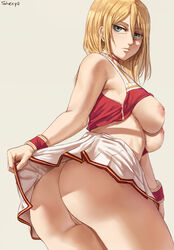 1girls absurd_res alternate_universe attack_on_titan black_panties blonde_hair blue_eyes breasts cheerleader cheerleader_outfit cheerleader_uniform christa_lenz female female_focus female_only hi_res historia_reiss modern_au panties pussy queen_bee_historia shexyo shingeki_no_kyojin skirt solo solo_focus underboob underwear upskirt rating:Explicit score:636 user:WatchTheLanguage