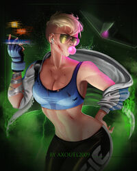 1girls 2016 2d_(artwork) axouel2009 blonde_hair blood bubble_gum cassie_cage detailed_background ear_piercing female female_only fingerless_gloves fully_clothed large_breasts looking_at_viewer mortal_kombat mortal_kombat_x netherrealm_studios posing shaved_side short_hair solo solo_female sports_bra sunglasses thick_thighs tinted_eyewear watermark white_skin wide_hips yellow-tinted_eyewear yoga_pants rating:Safe score:32 user:Vaquaizalid_